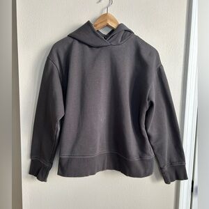 ZARA Gray Charcoal Hoodie Sweatshirt Pullover Size S Small